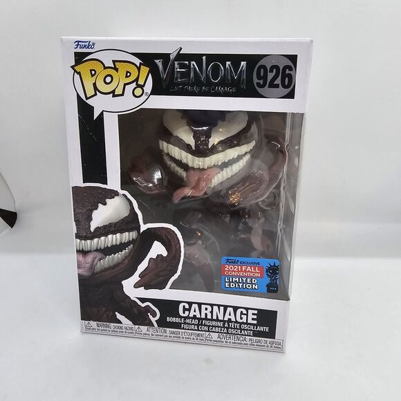 Funko Pop! Marvel Venom Carnage #926 2021 NYCC Fall Shared Exclusive Walmart New - Picture 1 of 6